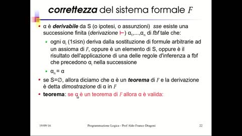 IA03: Logica del 1° Ordine: Sistemi Formali