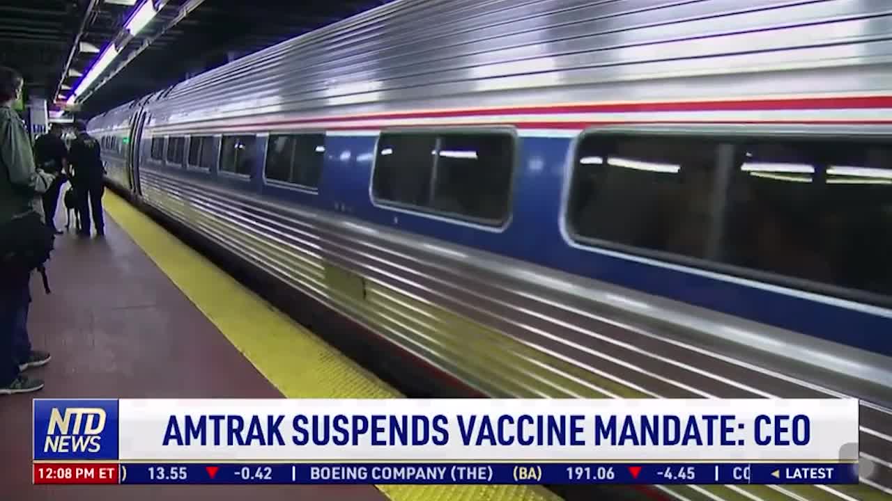 Amtrak Suspends Jab Mandates For Employees