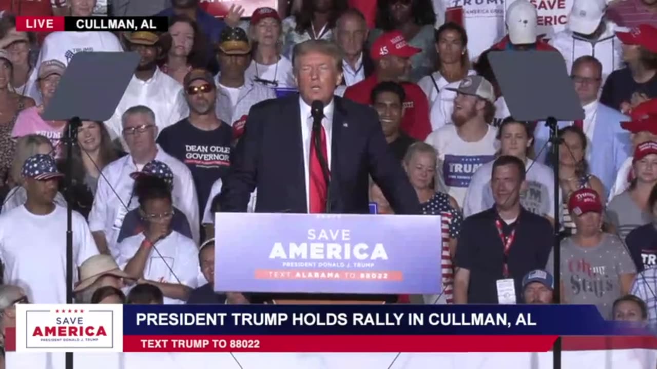 President Donald J Trump in Cullman, AL