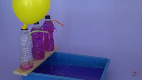 Water Fountain by balloon || science experiments