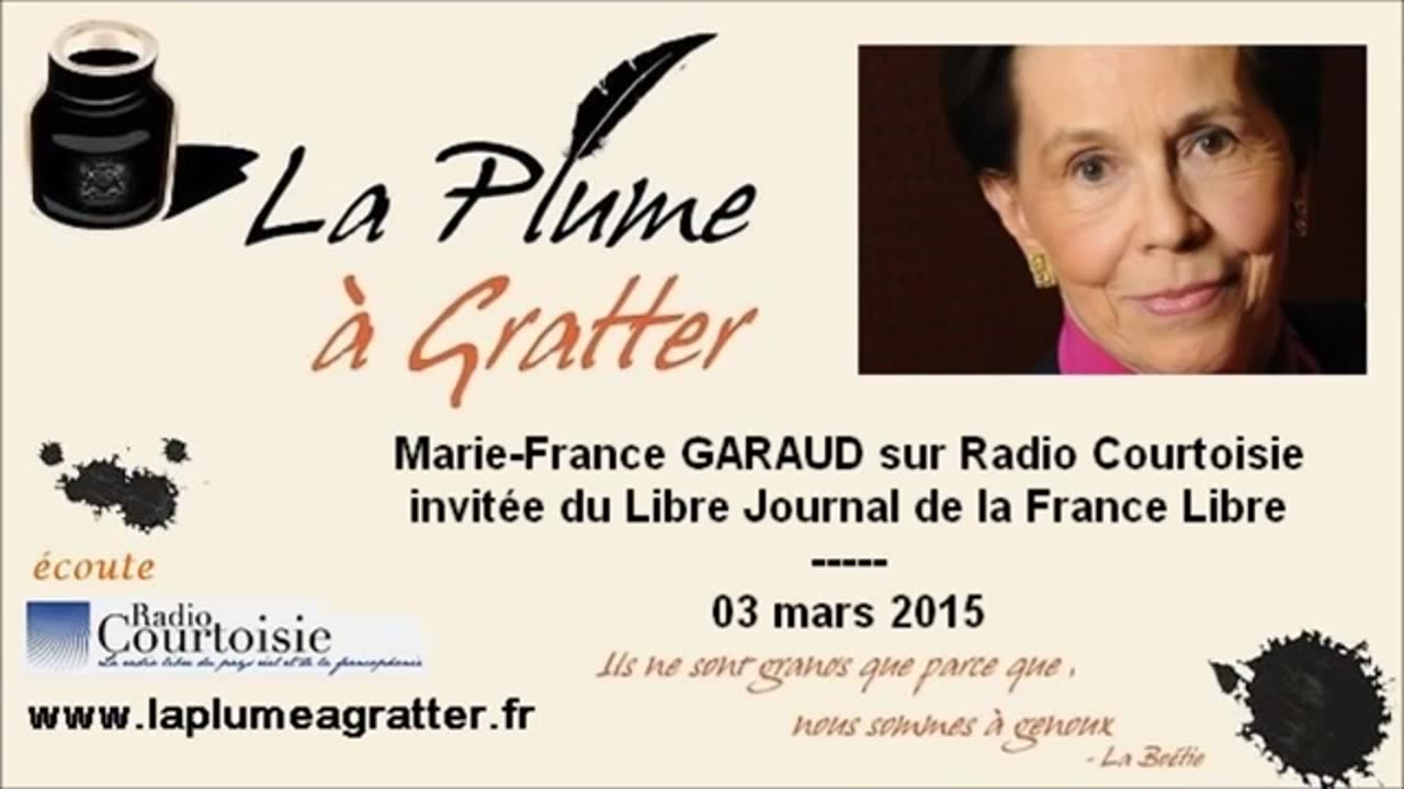 Marie-France Garaud invitée le 03 mars 2015 - Radio Courtoisie