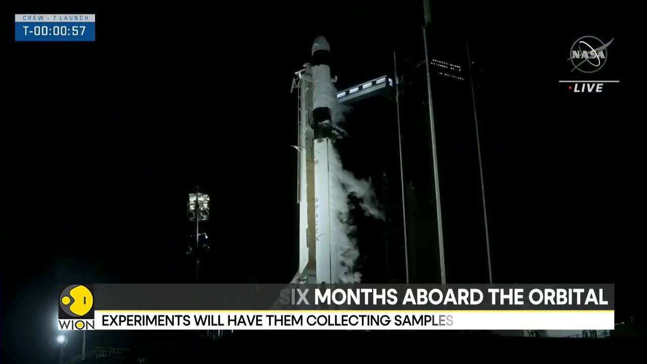 SpaceX launches truly international astronaut team on Crew-7 flight to space station for NASA