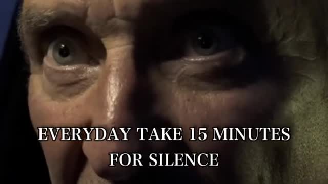 Take time for silence.