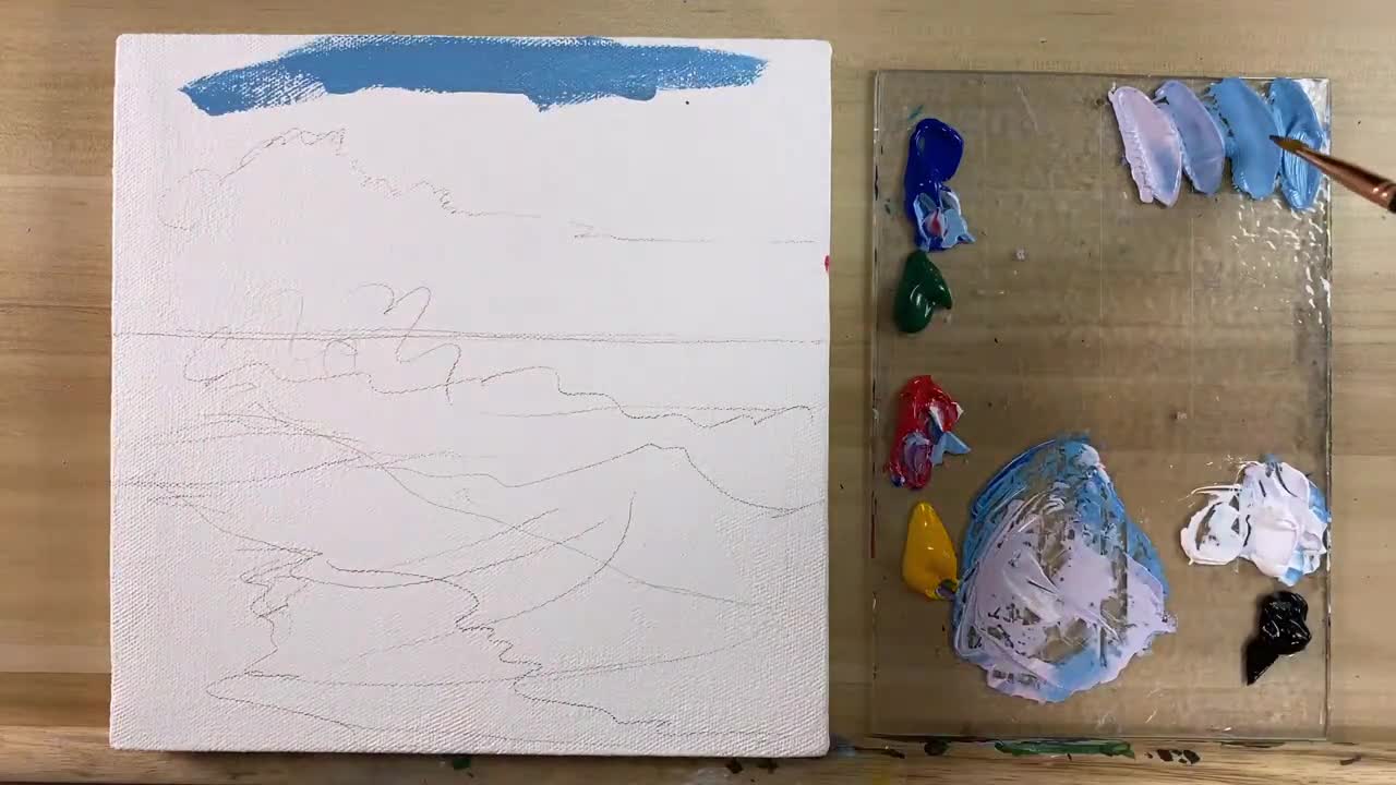 How to Paint Waves / Acrylic Painting / Correa Art