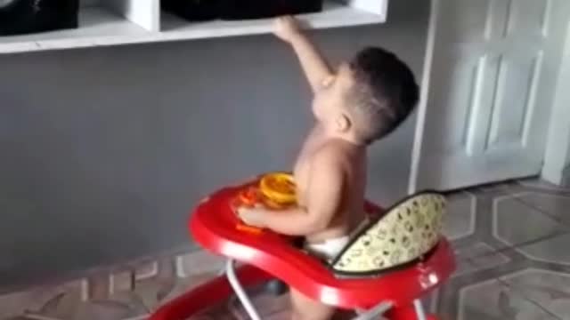 Cute baby dancing