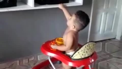 Cute baby dancing