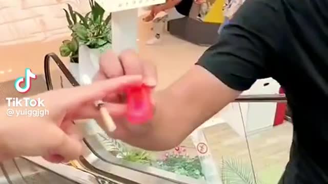 ask for a cigarette on the go
