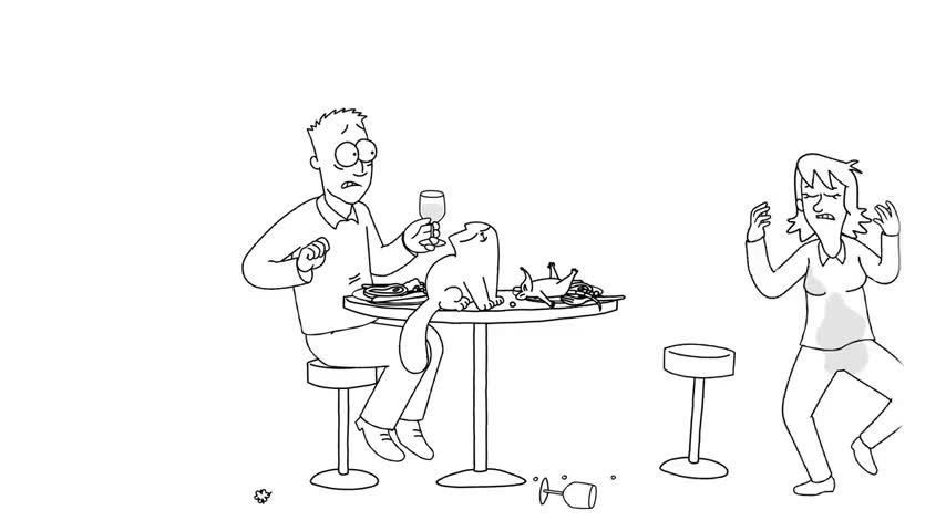 Dinner Date Just Desserts - Simon's Cat (A Valentines Special) SHORTS #62