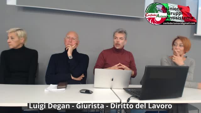 Luigi Degan - Giurista - Diritto del Lavoro. Convegno 6 Novembre 2022 della CONFEDERAZIONE
