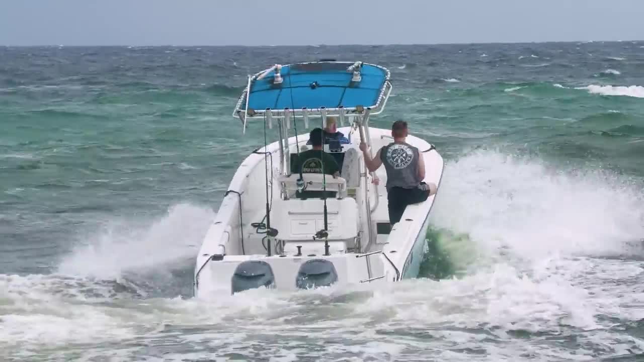 PASSENGER DESTROYED BY HUGE WAVE AT BOCA INLET