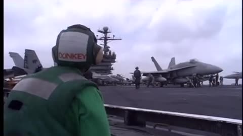 Aerial View of Flight Deck Operations