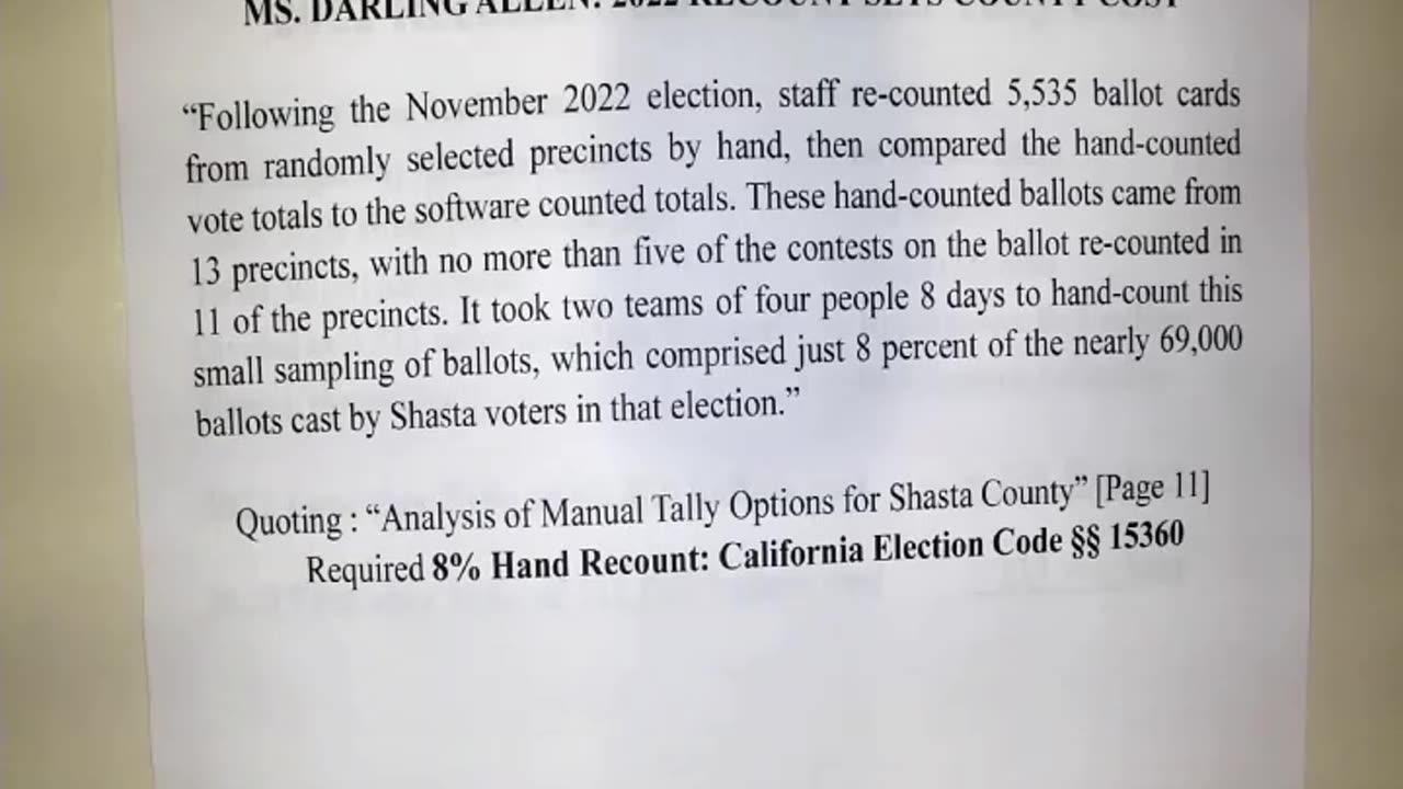 Forensic Accounting Analysis of Shasta's ROV Hand Count Budget by Chriss Street