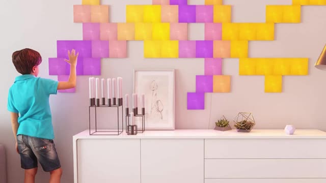 Color Changing Light Panels Nanoleaf Canvas Starter Kit