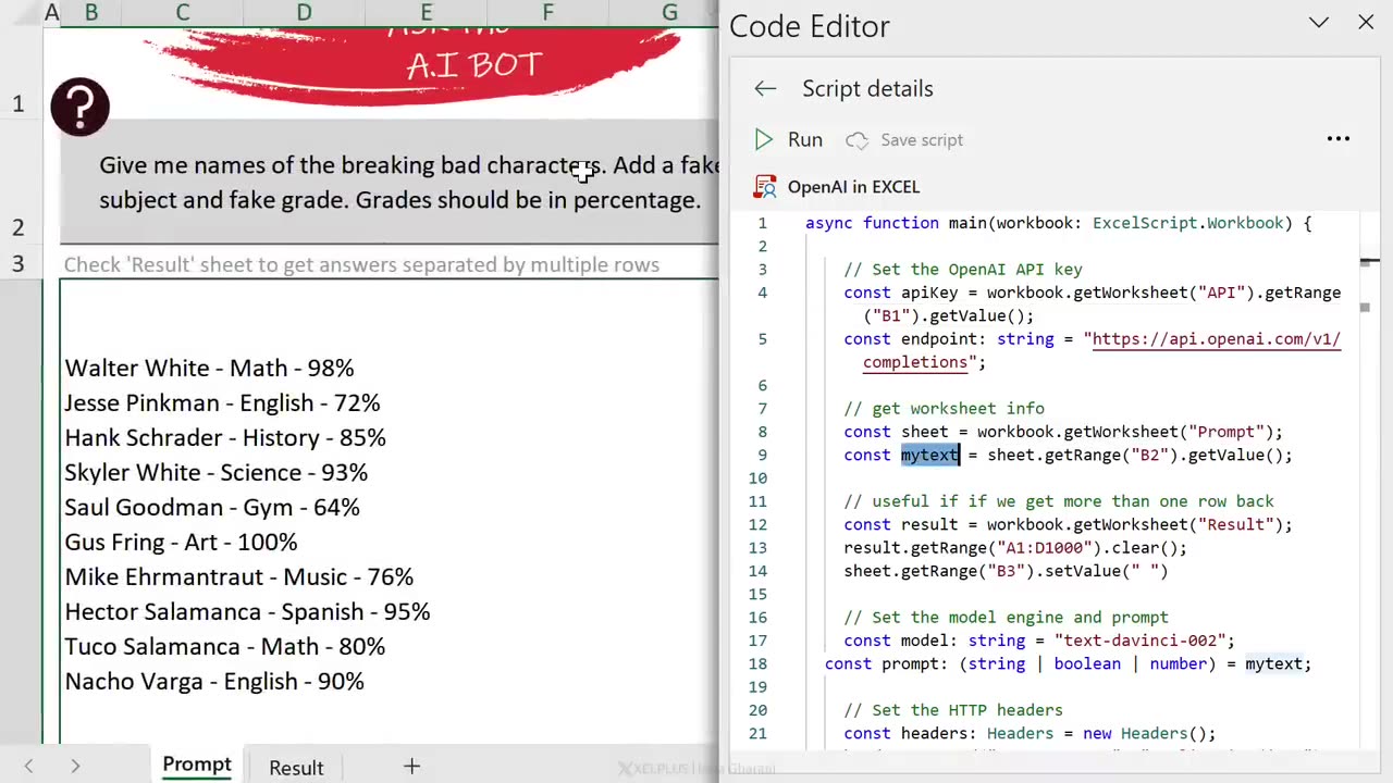 Bring ChatGPT INSIDE Excel to Solve ANY Problem Lightning FAST