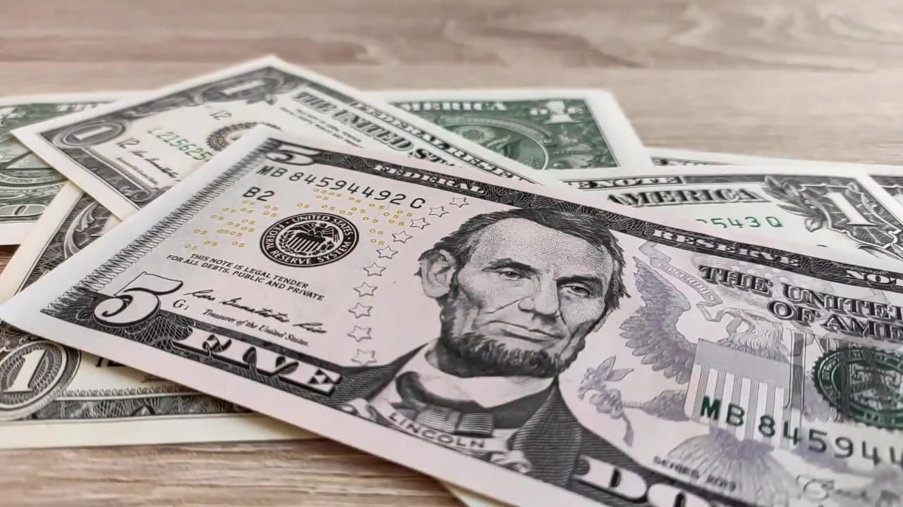 Dollar Currency | Economy | Royalty Free | Stock Footage | Free HD Video - No Copyright