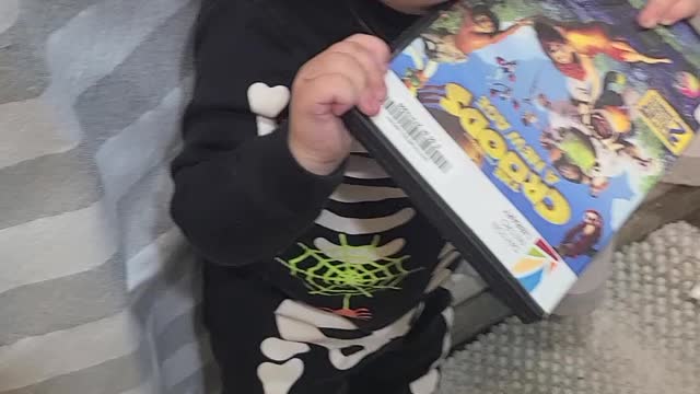 Baby in Skeleton Costume