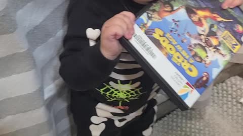 Baby in Skeleton Costume