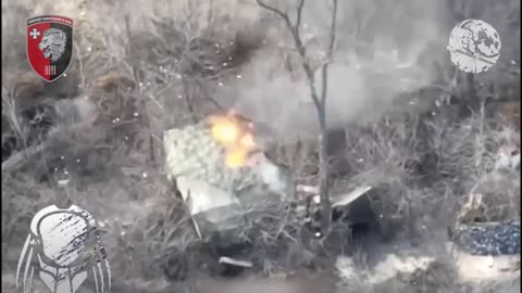 Drone Strike Ignites a Russian Camp