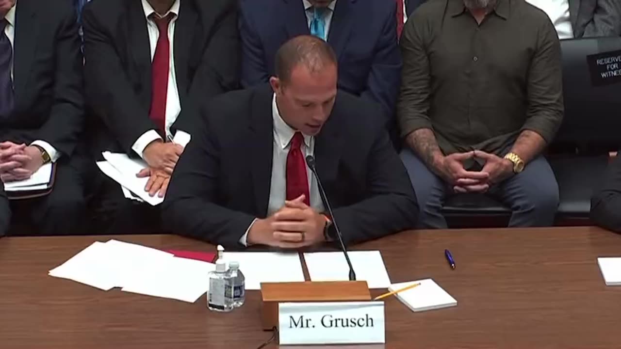 David Grusch testifies to Congress UFO Disclosure 1