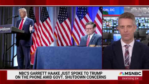 Trump says if there's a shutdown, let it be now: NBC News reporter