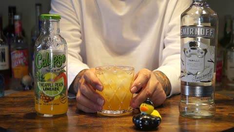 James Keenan - Smirnoff Vanilla Vodka & Calypso Pineapple Peach Limeade