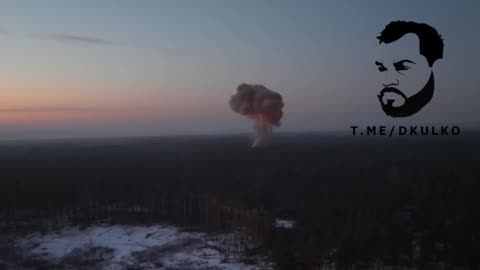 Footage of destruction from a UR-77 demining facility of an AFU stronghold