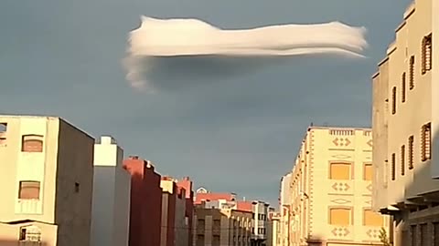 Cloud over Morocco. Clouds of this type are likely formed from the impact of HAARP.