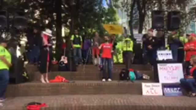 Raw Footage: Pro Trump #FreeSpeechPDX Rally In Portland Oregon (Poor Video Quality)