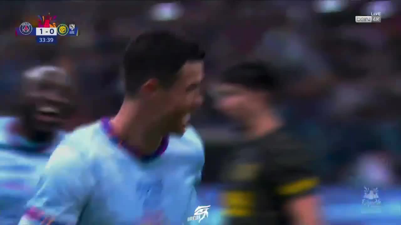 Cristiano Ronaldo scored a brace vs PSG first half