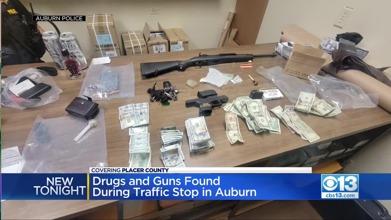 Drugs and guns found during traffic stop in Auburn