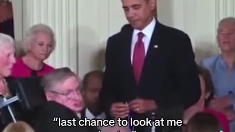 Obama and Stephen Hawking