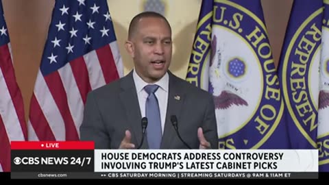 House Minority Leader Hakeem Jeffries weighs in on Trump's Cabinet picks so