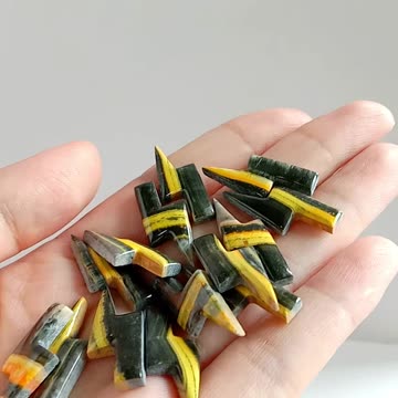 Lightning bumblebee stone 10*24mm High Quality Loose Beads Making Necklace Jewelry