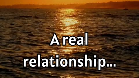 A real relationship