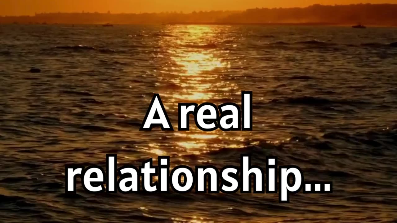 A real relationship