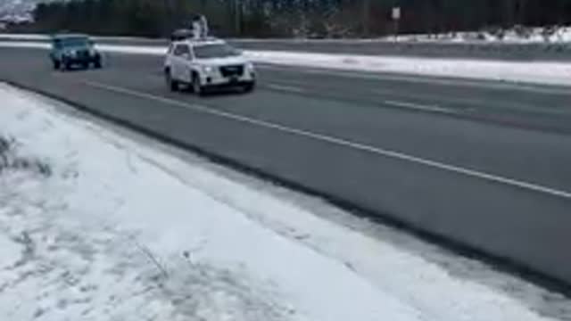 Newfoundland Freedom Convoy in support of Truckers in Ottawa, January 29th, 2022