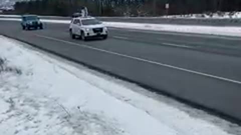 Newfoundland Freedom Convoy in support of Truckers in Ottawa, January 29th, 2022