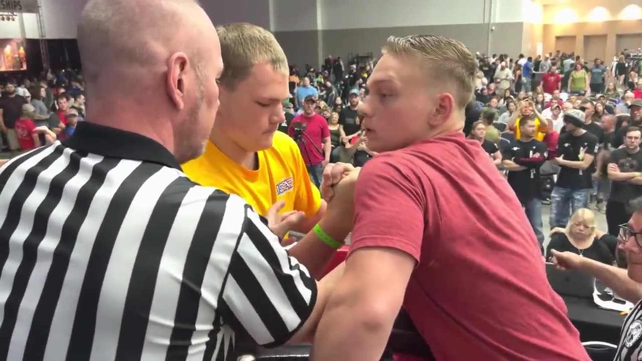 Strongest kid's and teen's in kentucky muscle armwrestling tournament