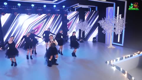 A beautiful girl dance on stage