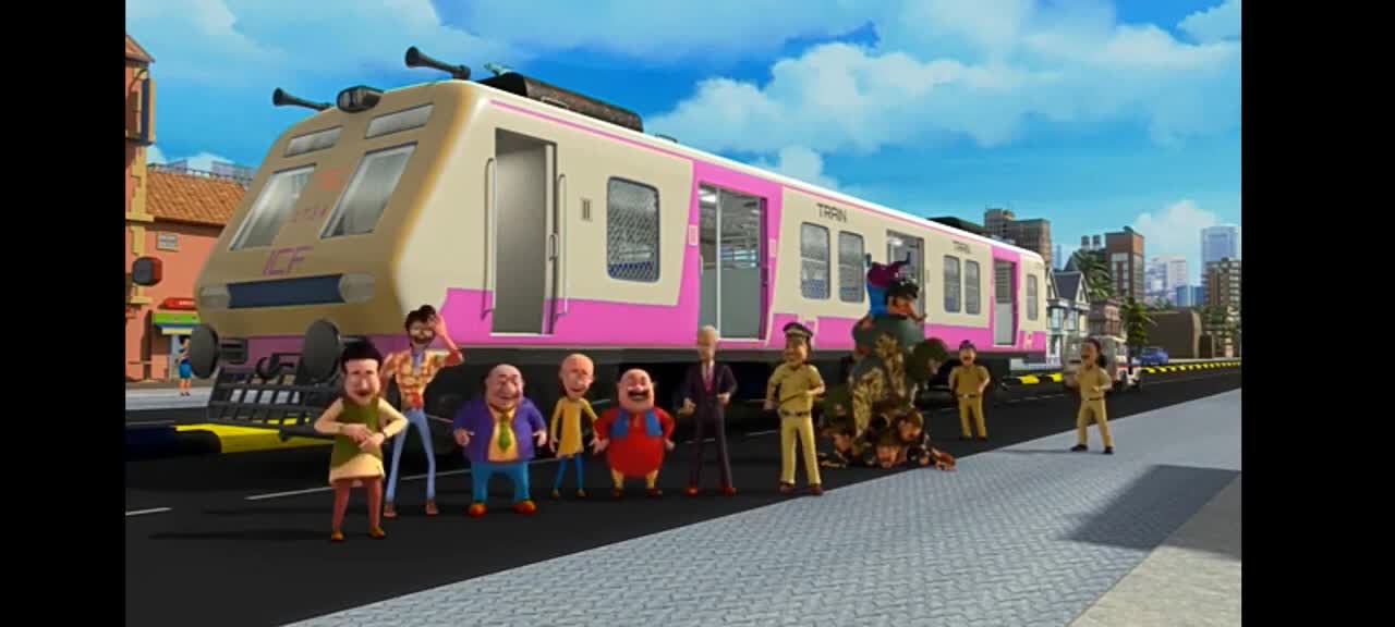 Motu Patlu Dr jhatka and Singham