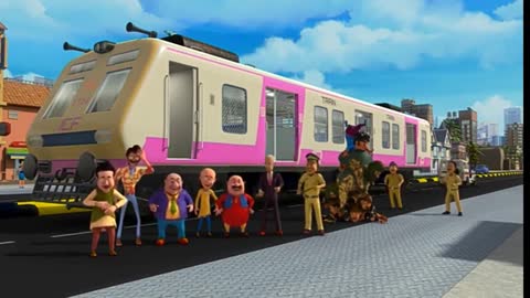 Motu Patlu Dr jhatka and Singham