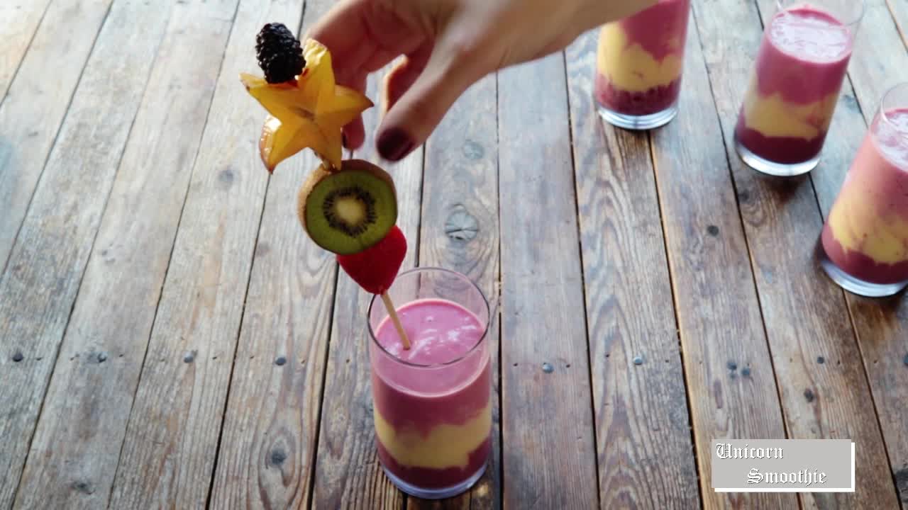 Easy recipes unicorn smoothie