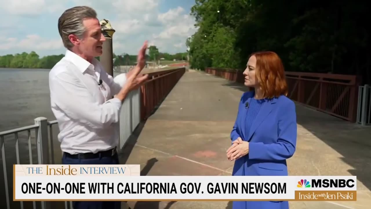 Gavin Newsom claims conservative news outlets are dividing the country