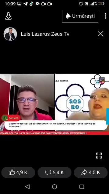 Eretica Ecumenista LEPADATA Diana Sosoaca apara CNP666-ul MASONIC (NUMARUL OMULUI IASTE) 25.04.2023