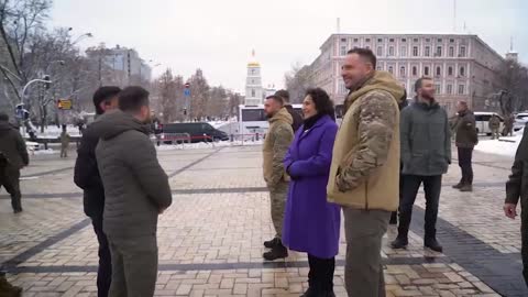 Zelenskyy showed British Prime Minister Rishi Sunak the destroyed equipment of the invaders.