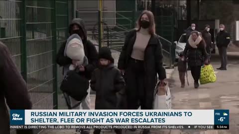 Ukrainians forced to shelter, flee or fight