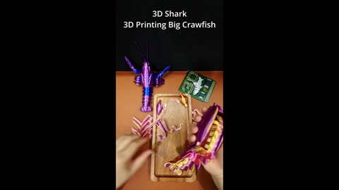 Assembly 3D Printing Big Tricolor Crawfish