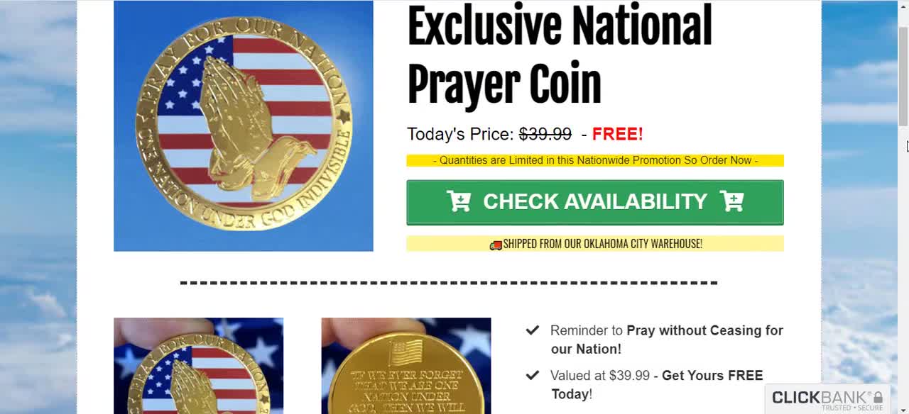 Free National Prayer Coin Gold Coin/ THE REVENGE TOUR" TRUMP 2024 WATCH GIVEAWAY