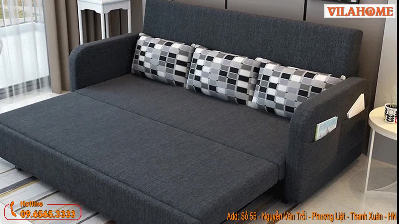 Sofa GIƯỜNG Đa Năng - S903 | Mẫu SOFA KẾT HỢP GIƯỜNG tiện dụng - VilaHome