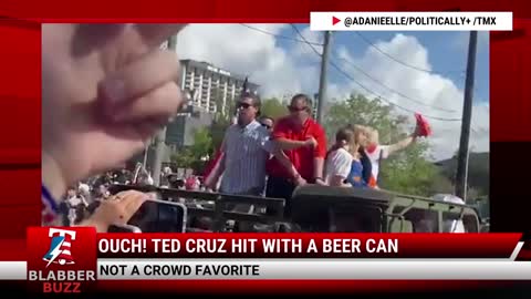 Ouch! Ted Cruz Hit With A Beer Can